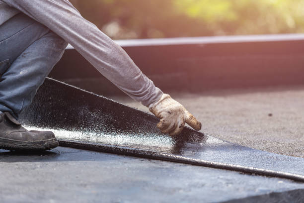 Professional Basement Waterproofing technician working in Woodcliff Lake, NJ